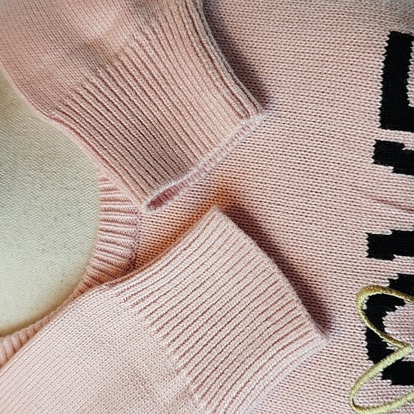 VICTORIA'S SECRET PINK LOVE KNIT LONG SLEEVE CREW NECK PULLOVER SWEATER - Picture 10 of 13